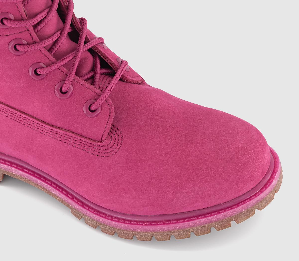 TimberlandPremium 6 Inch BootsDark Pink Nubuck