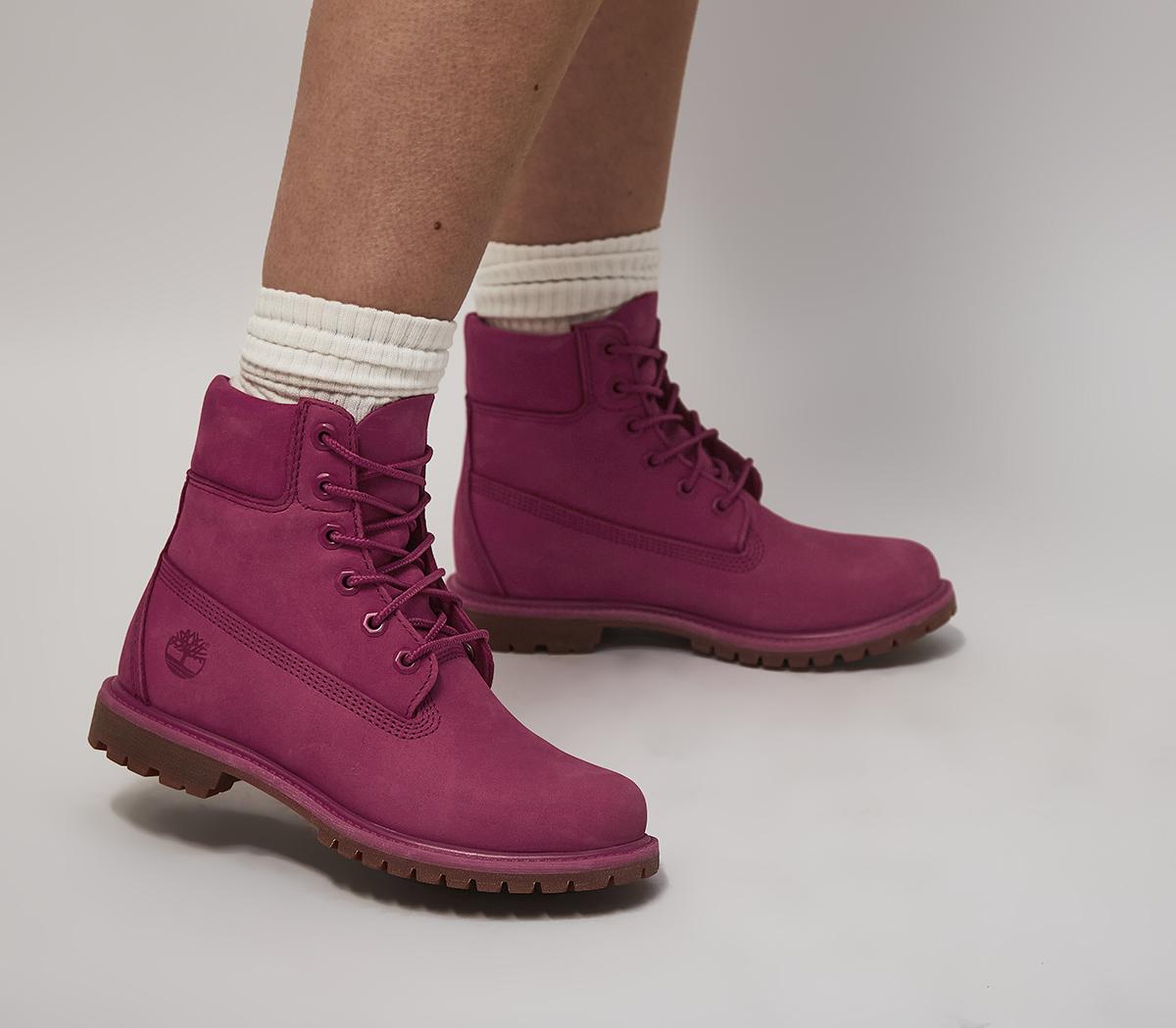 TimberlandPremium 6 Inch BootsDark Pink Nubuck