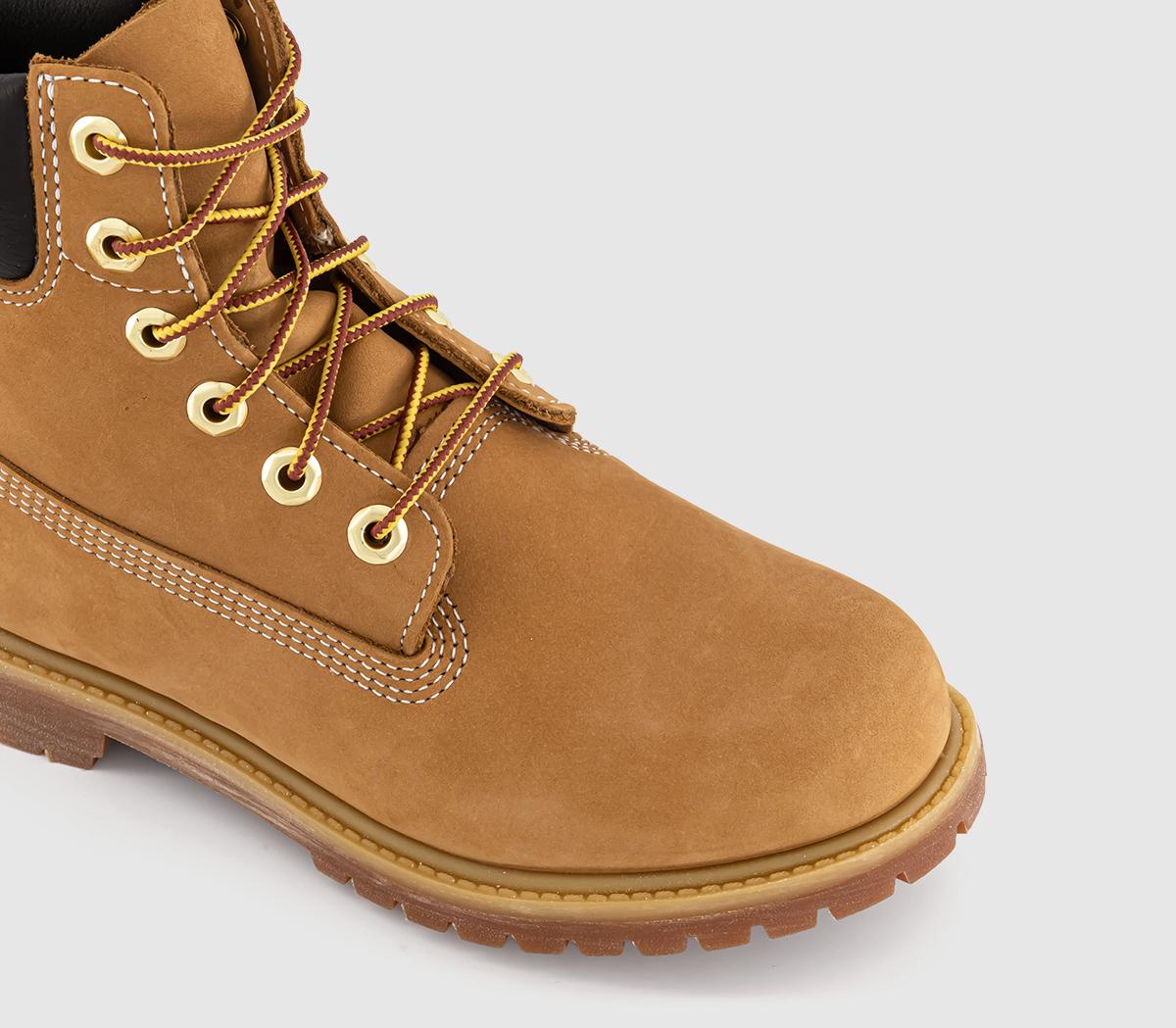 Timberland Premium 6 Inch Boots F Wheat Nubuck - Women's Ankle Boots