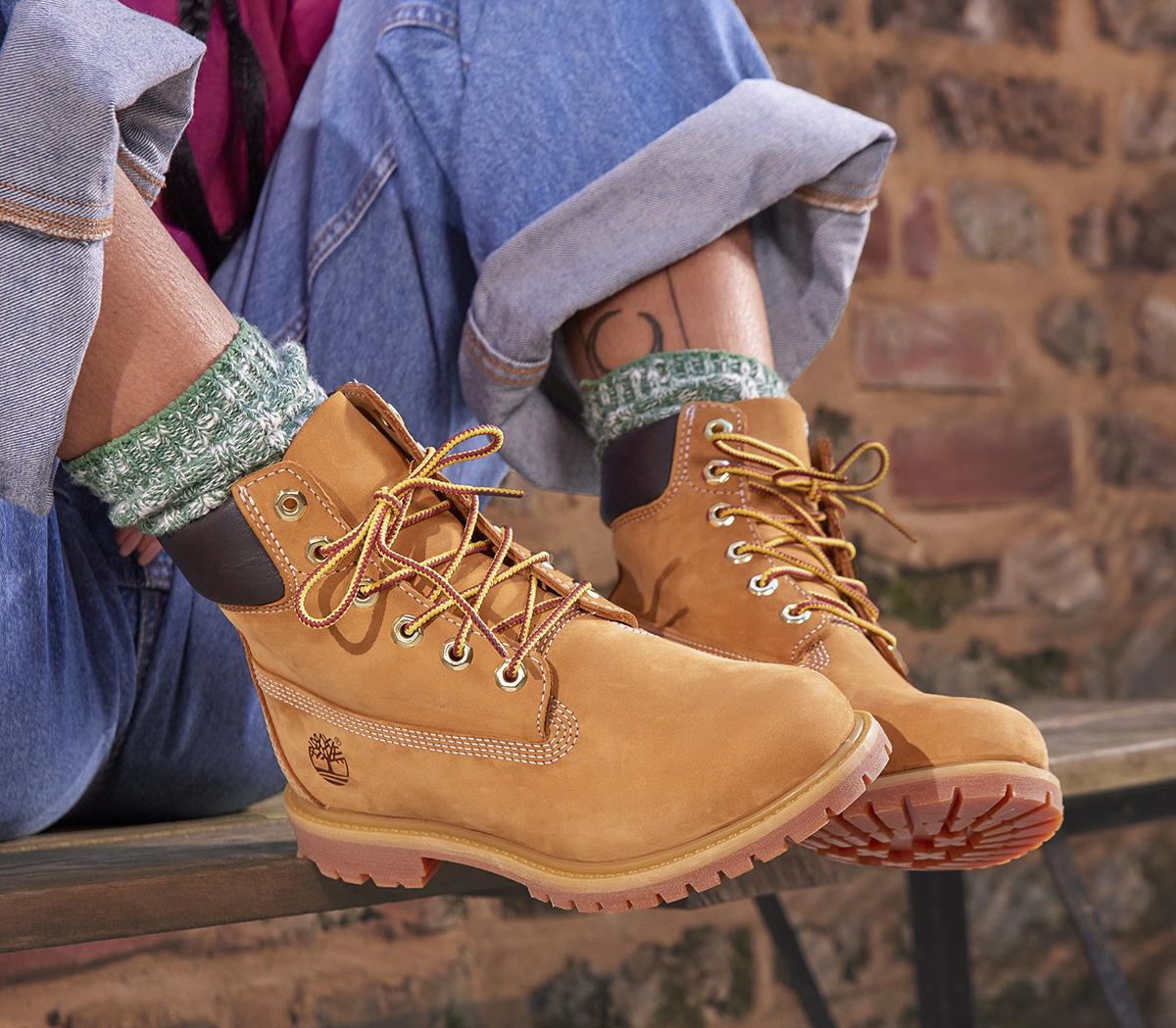 Timberland Premium 6 Boots F Wheat Nubuck - Ankle Boots