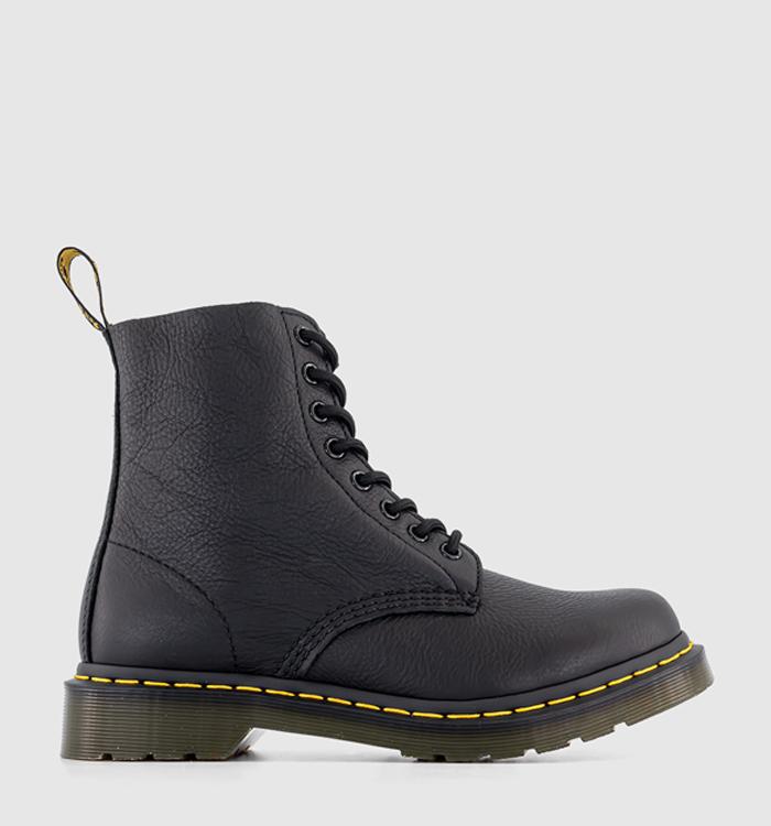 Dr. Martens 1460 Pascal 8 Eyelet Lace Up Boots Black Virginia