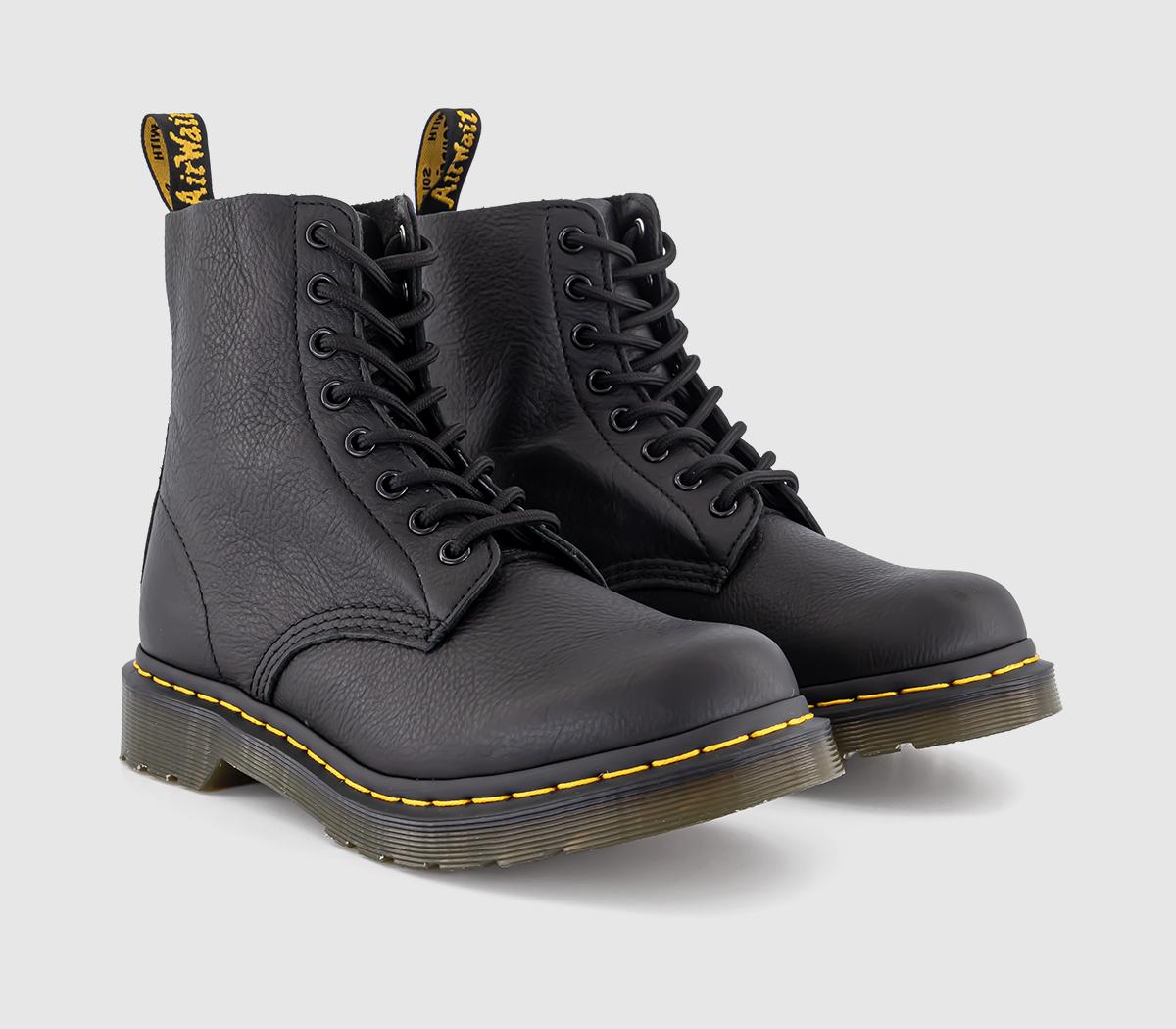 Dr. Martens 1460 Pascal 8 Eyelet Lace Up Boots Black Virginia - Women's ...