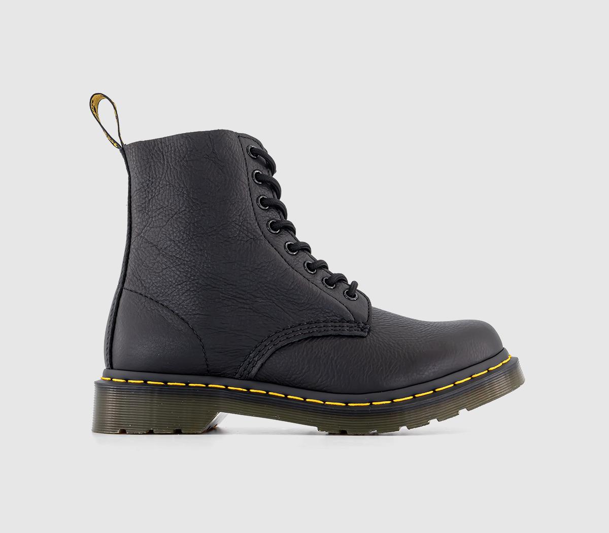 Dr. Martens1460 Pascal 8 Eyelet Lace Up Boots Black Virginia