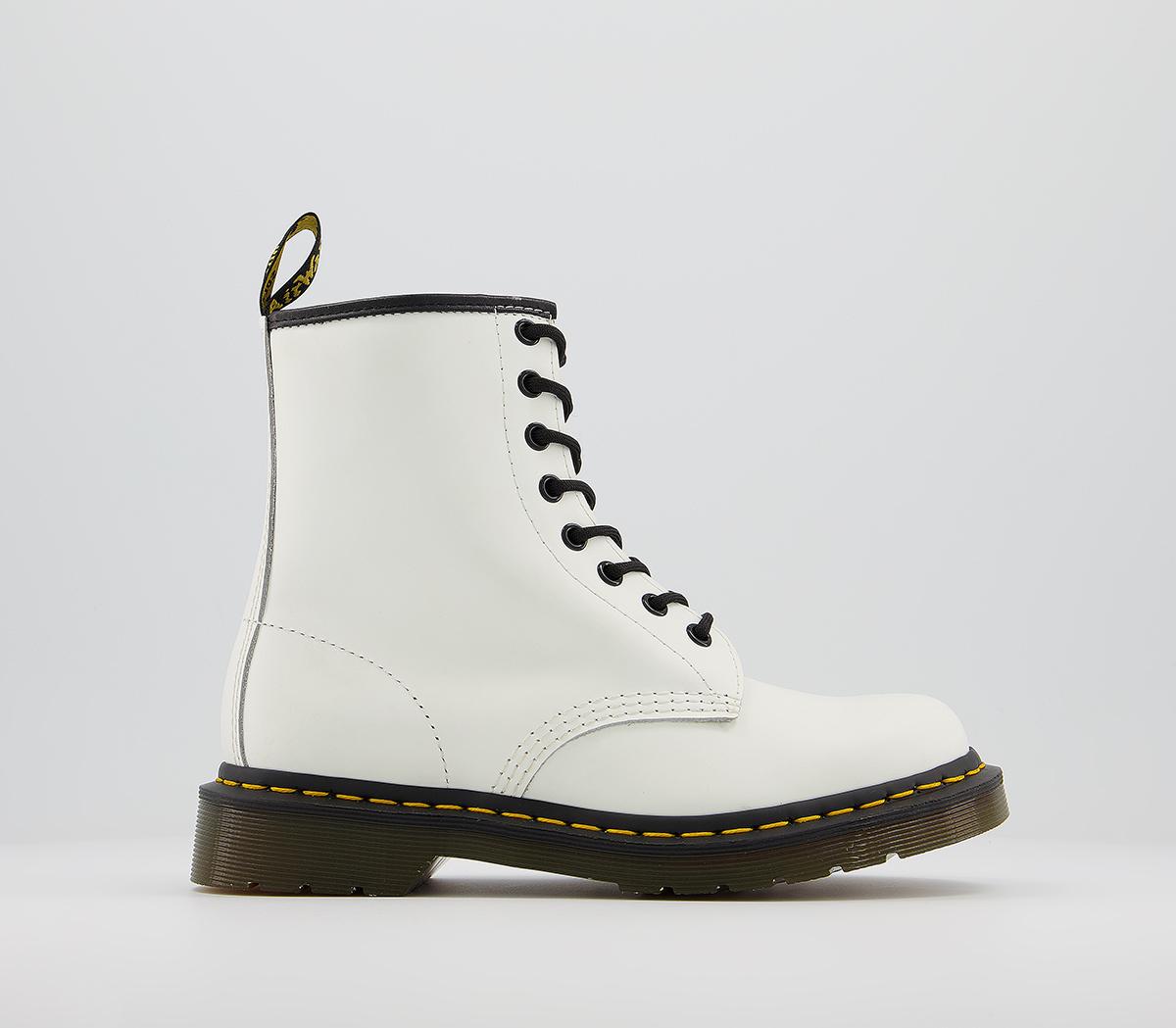 Dr. Martens 8 Eyelet Lace Up Boots Dr. Martens 8 Eyelet Lace Up Boots White