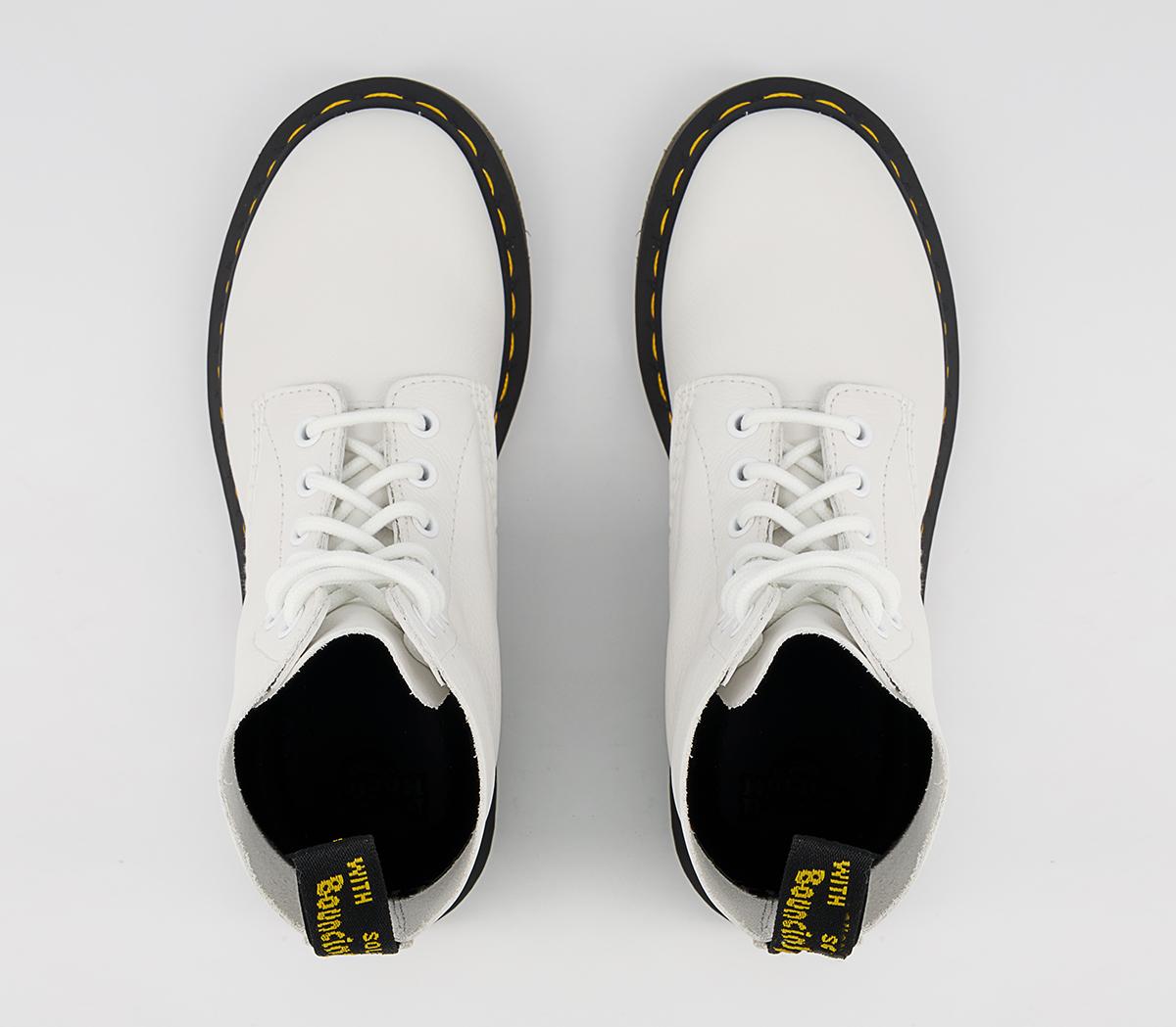 Dr. Martens 8 Eyelet Lace Up Boots Dr. Martens 8 Eyelet Lace Up Boots White Virginia