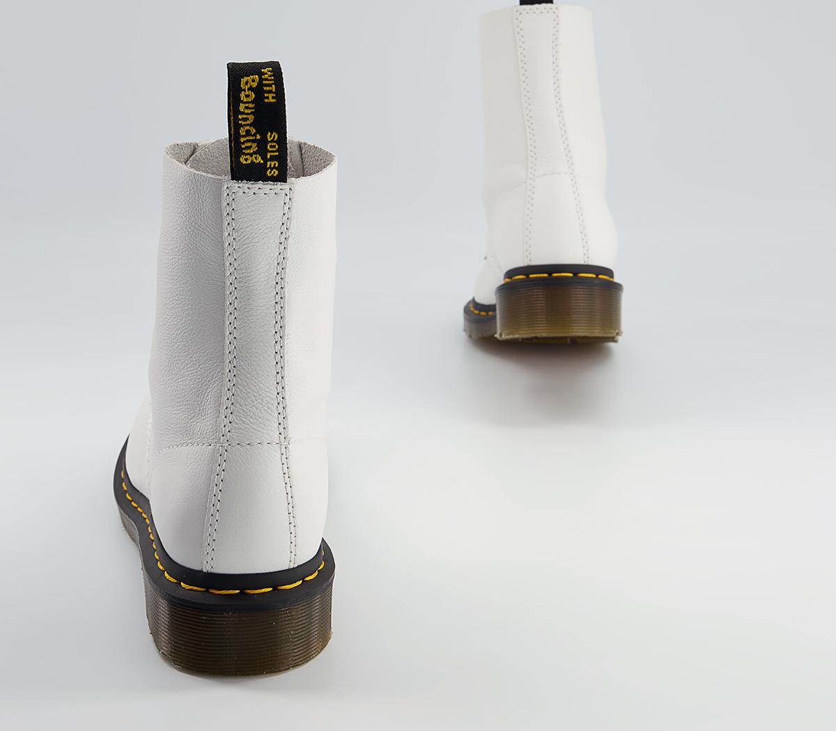 Dr. Martens 8 Eyelet Lace Up Boots Dr. Martens 8 Eyelet Lace Up Boots White Virginia