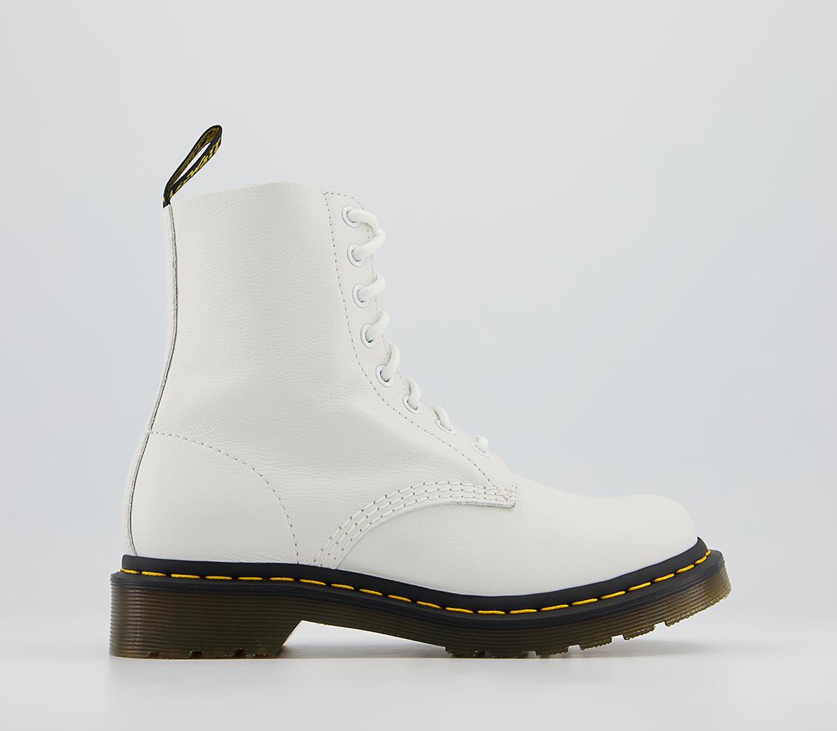 Dr. Martens 8 Eyelet Lace Up Boots Dr. Martens 8 Eyelet Lace Up Boots White Virginia