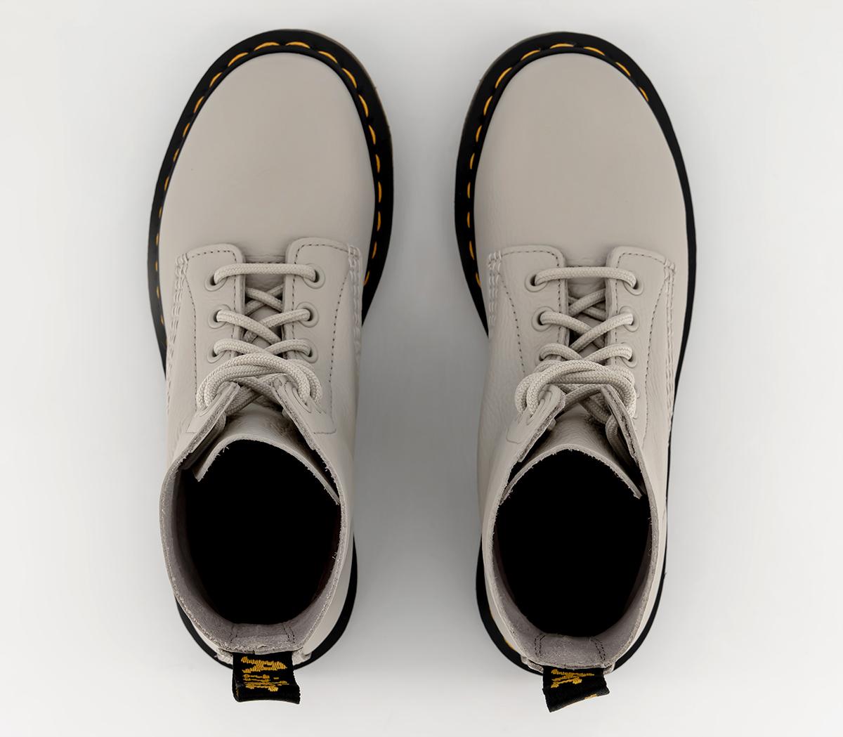 Dr. Martens8 Eyelet Lace Up BootsCobblestone Grey Virginia