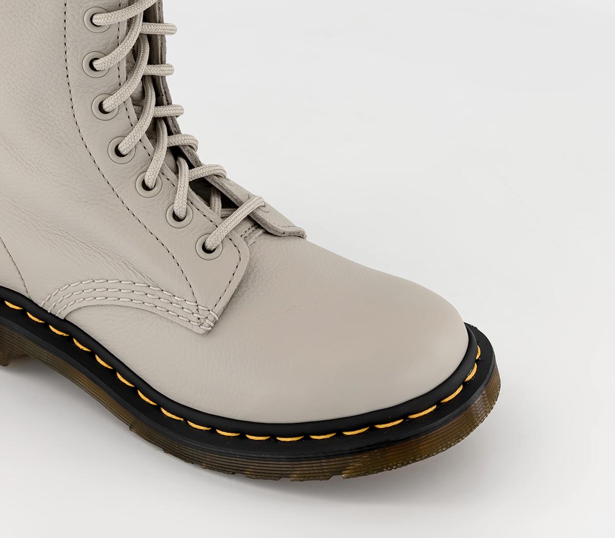 Dr. Martens8 Eyelet Lace Up BootsCobblestone Grey Virginia