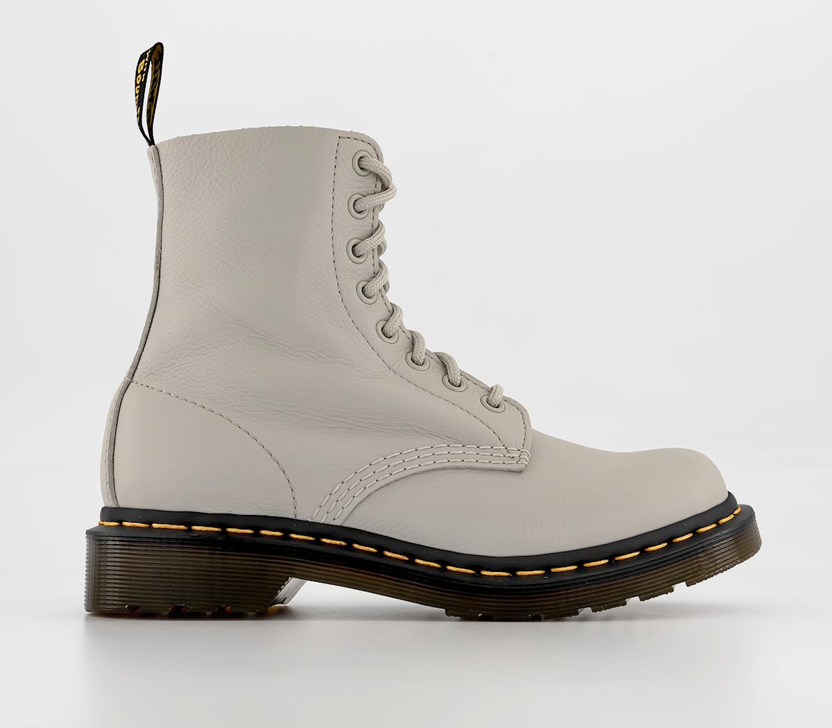 Dr. Martens8 Eyelet Lace Up BootsCobblestone Grey Virginia