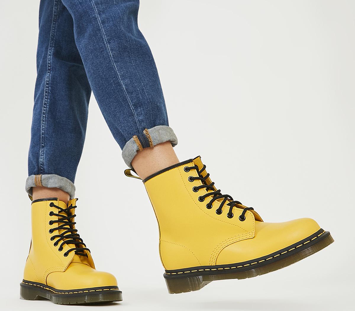 Dr. Martens8 Eyelet Lace Up BootsYellow