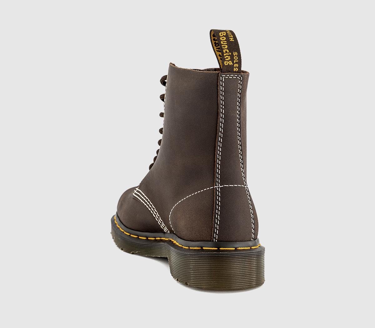 Dr. Martens8 Eyelet Lace Up BootsDark Brown Wyoming