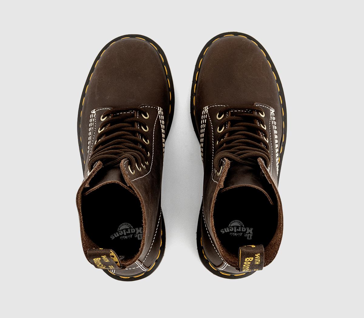 Dr. Martens8 Eyelet Lace Up BootsDark Brown Wyoming