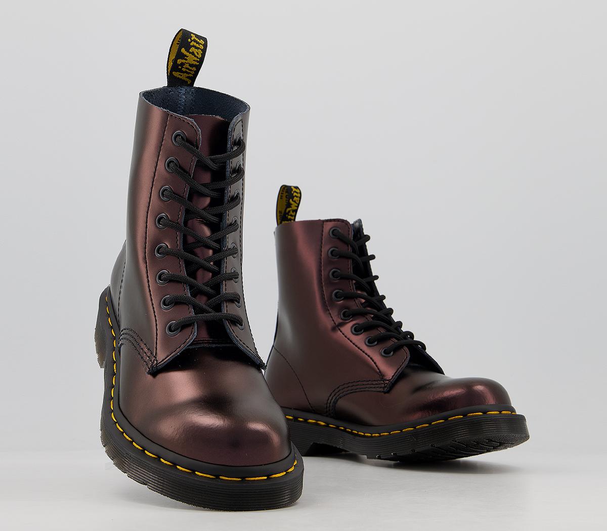 Martens Eyelet Lace Up Bt Chroma Red Women's Ankle Boots