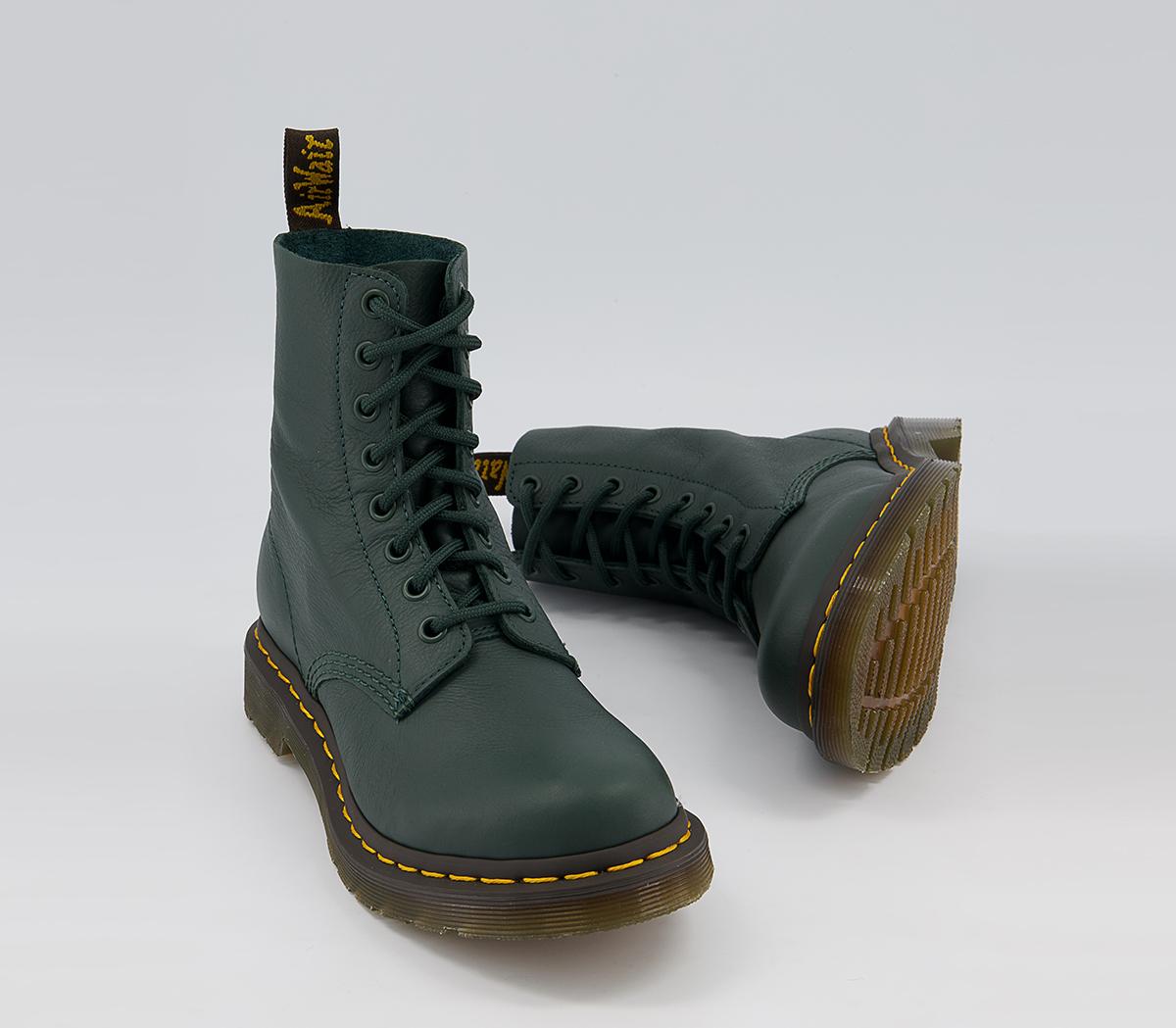 Dr. Martens8 Eyelet Lace Up BootsPine Green Virginia