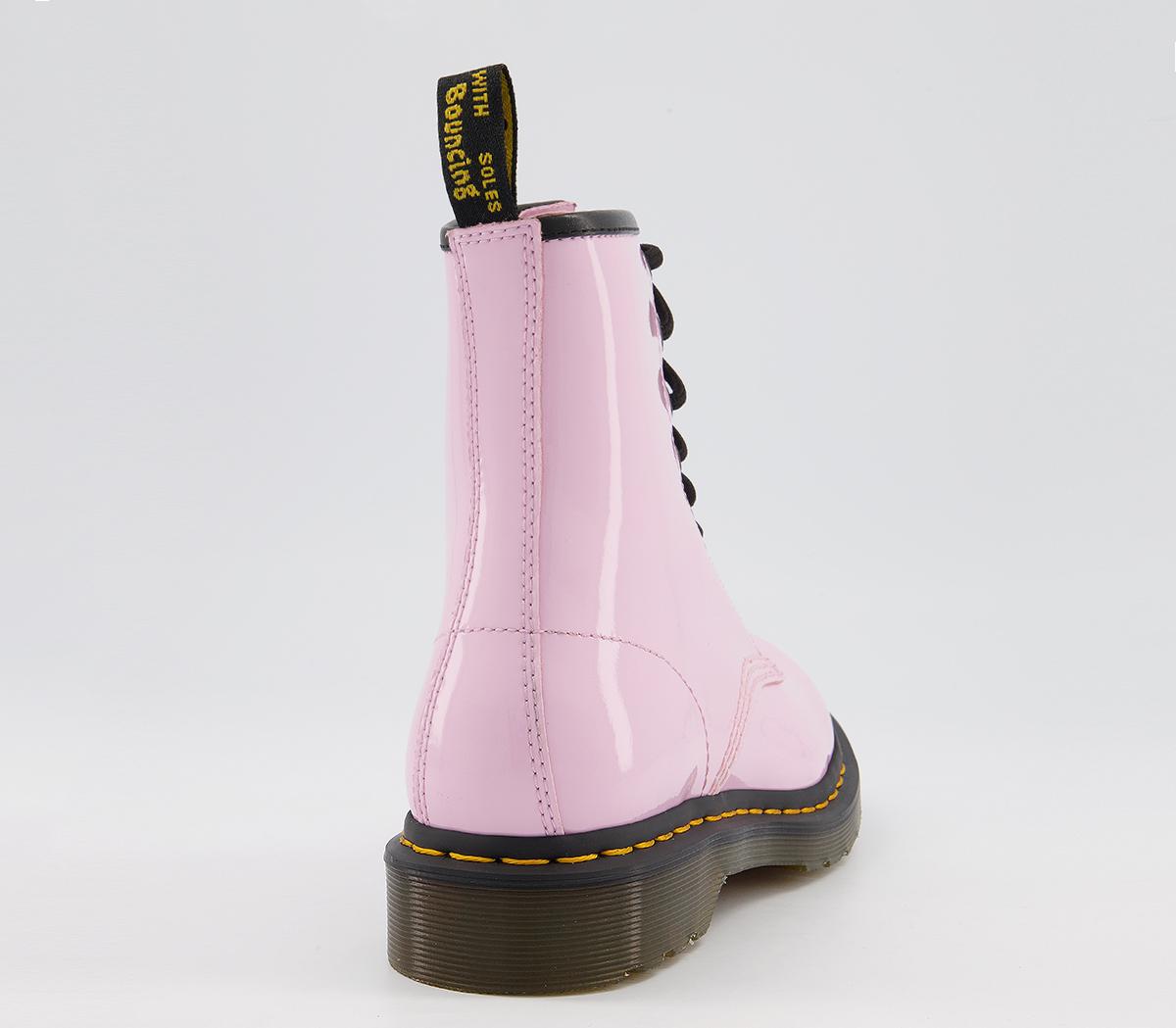 Dr. Martens 8 Eyelet Lace Up Boots Dr. Martens 8 Eyelet Lace Up Boots Pale Pink Patent