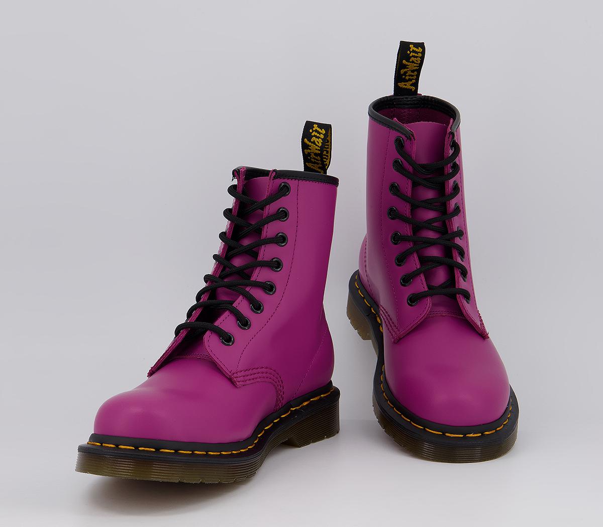Dr. Martens 8 Eyelet Lace Up Boots Dr. Martens 8 Eyelet Lace Up Boots Fuchsia