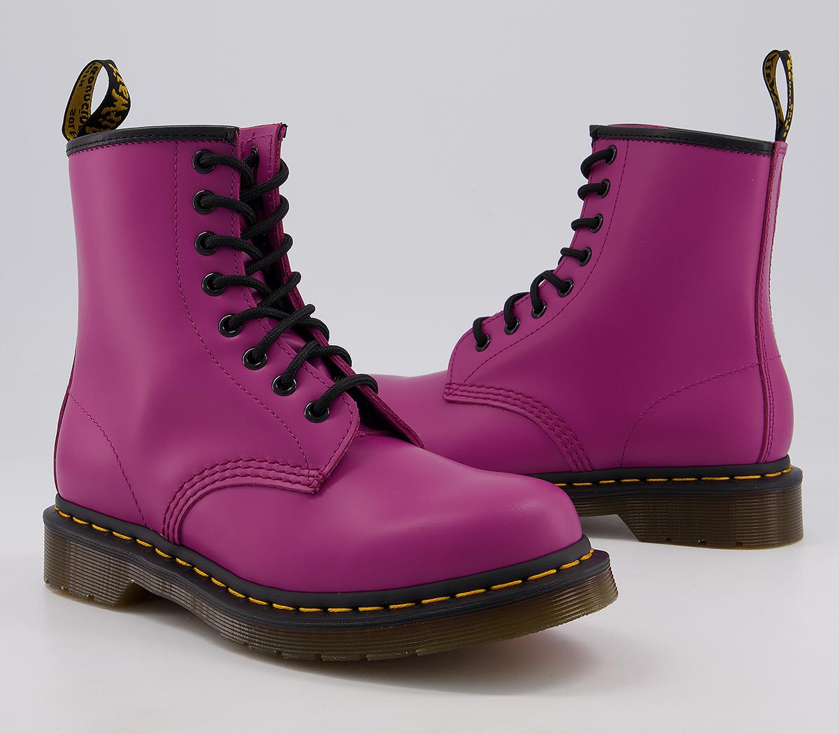 Dr. Martens 8 Eyelet Lace Up Boots Dr. Martens 8 Eyelet Lace Up Boots Fuchsia