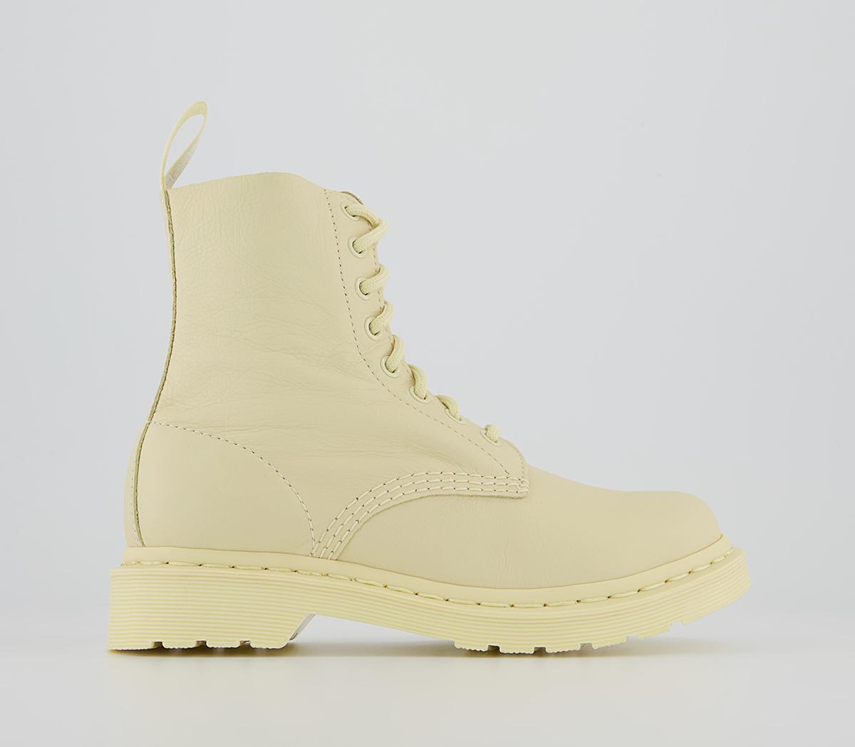 Dr. Martens8 Eyelet Lace Up BootsToile Cream Virginia