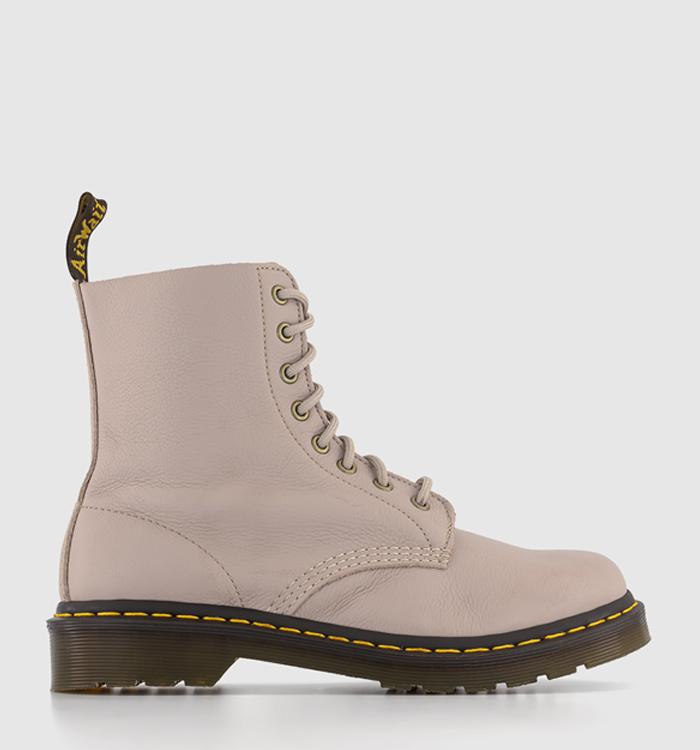 Dr. Martens 8 Eyelet Lace Up Boots Vintage Taupe