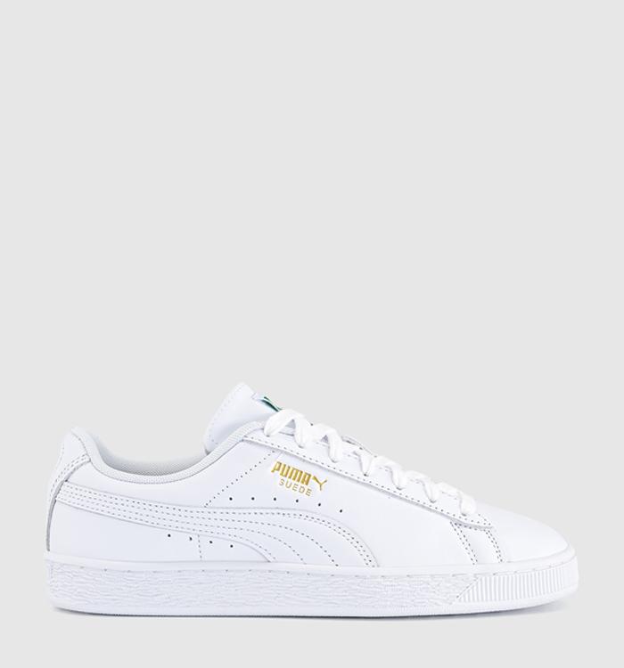 PUMA Suede Classic Trainers White Archive Green