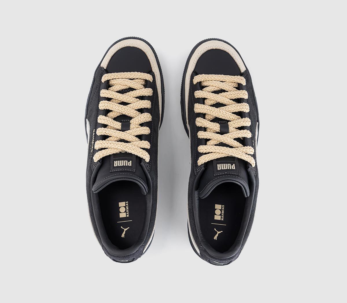 PUMASuede Classic TrainersNahmias Flat Dark Gray Vapor Gray Honey Butter