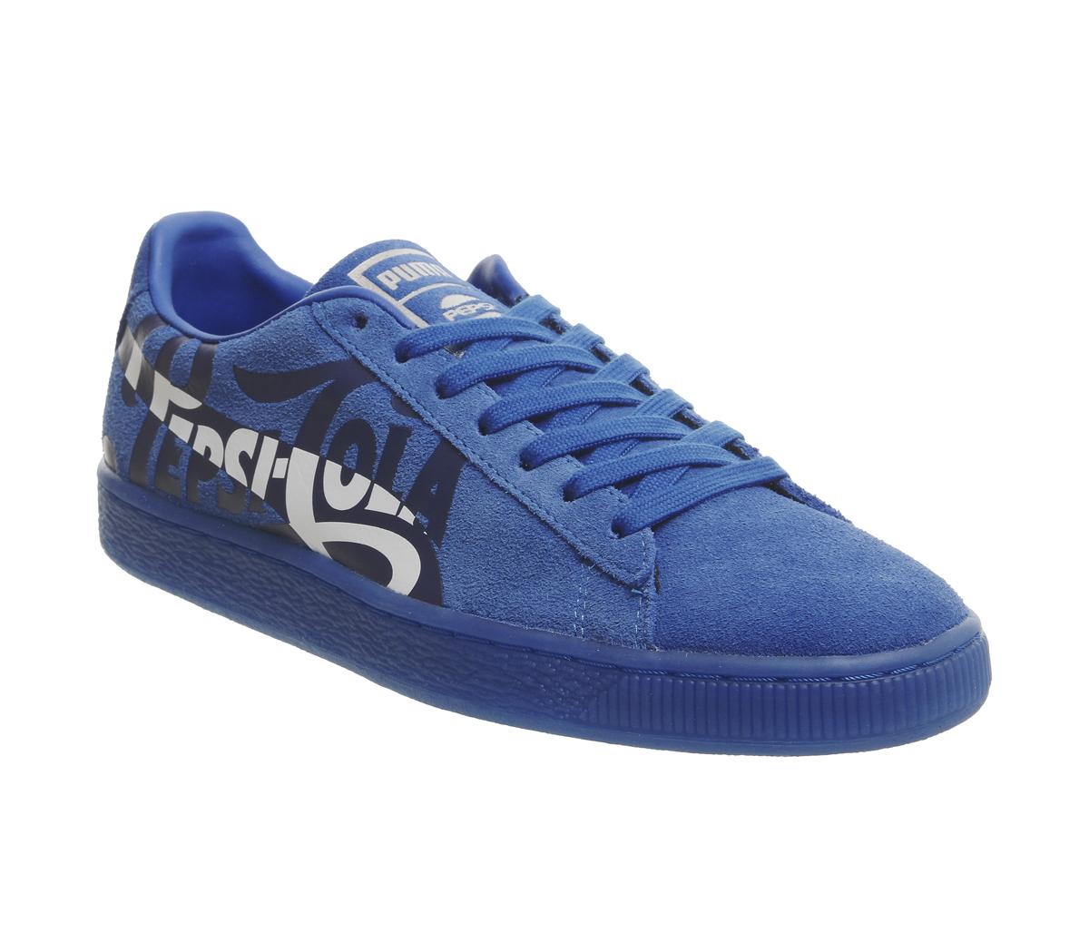 Puma suede clearance pepsi blue