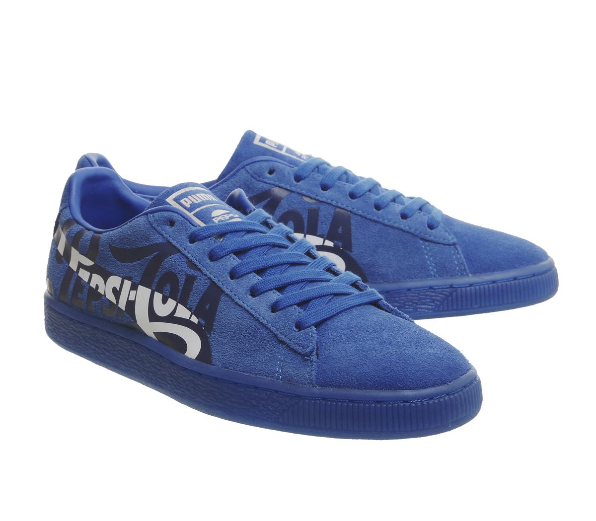 PUMASuede ClassicPepsi Clean Blue Puma Silver