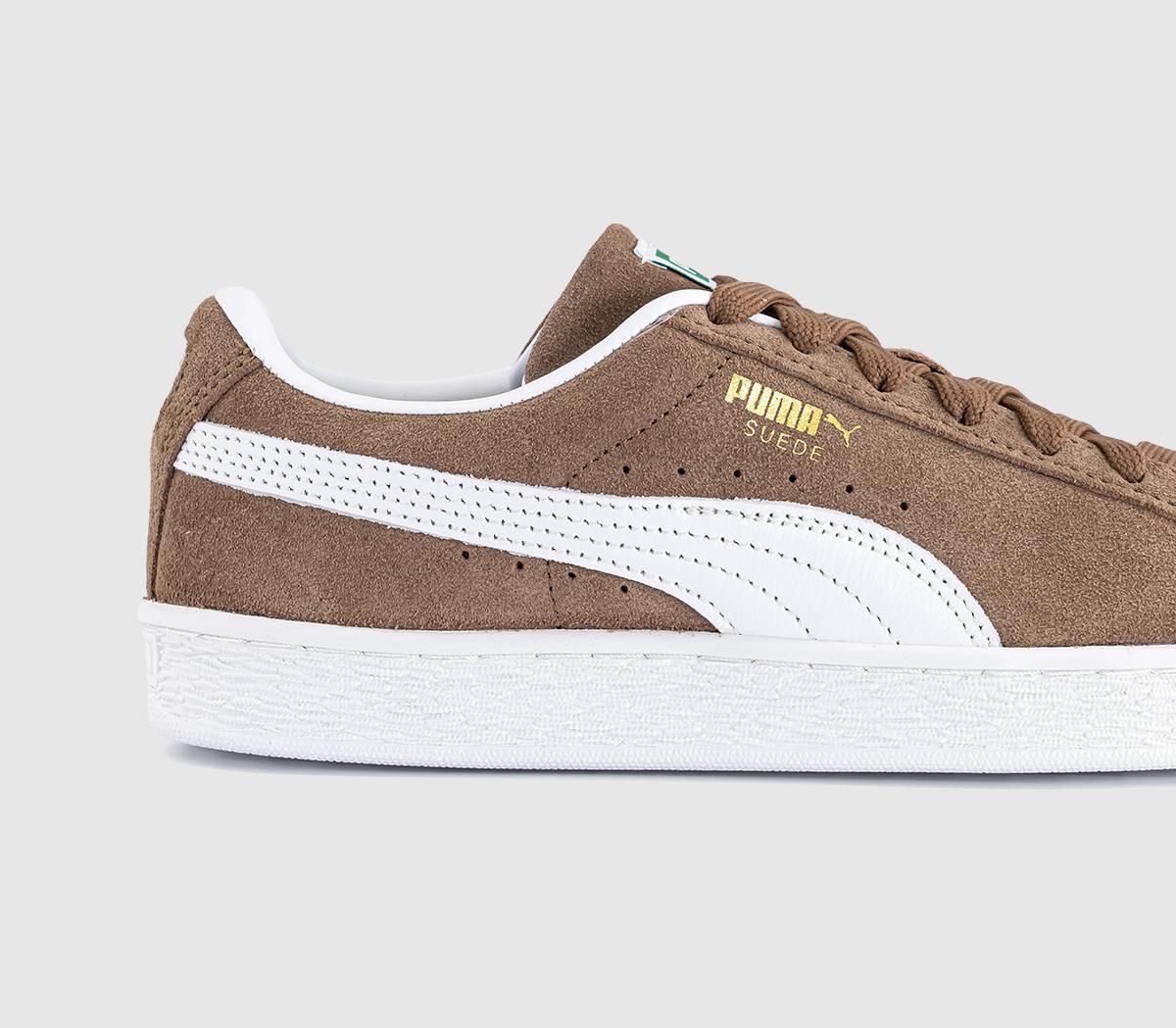 PUMASuede Classic TrainersHaute Coffee Warm White