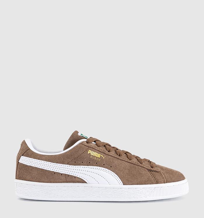 PUMA Suede Classic Trainers Haute Coffee Warm White