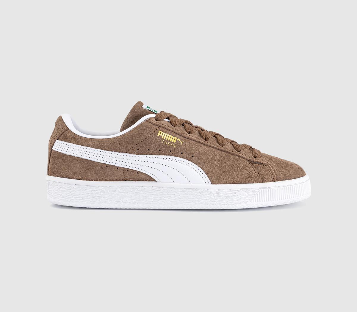 Puma Suede Classic Trainers Haute Coffee Warm White In  Brown in Women's Size 6, Offspring