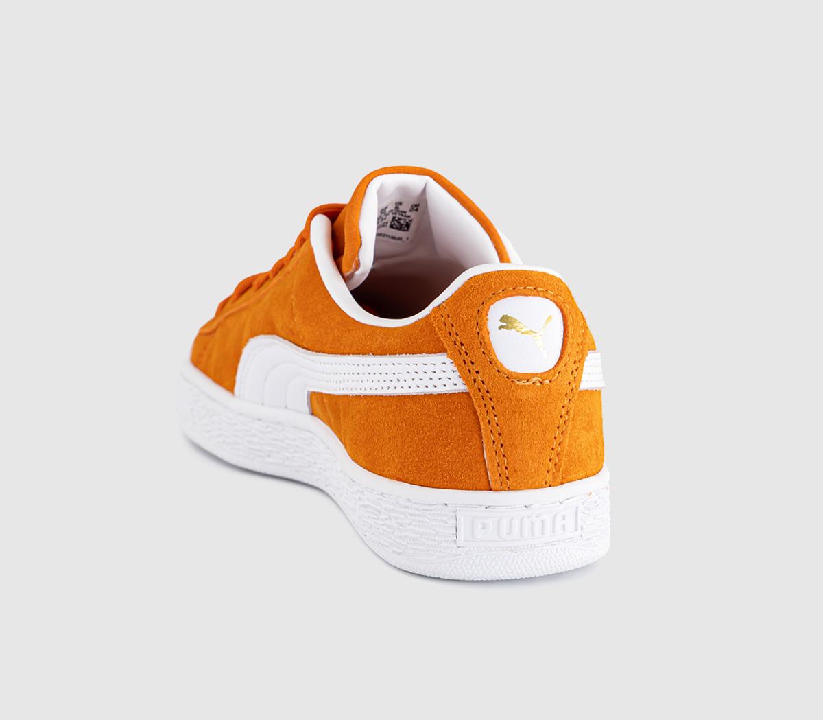 PUMASuede Classic TrainersRickie Orange White
