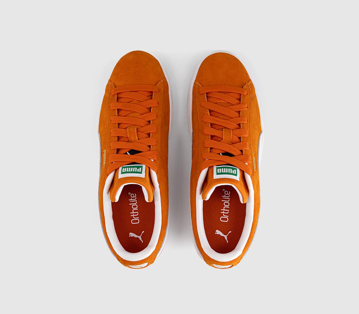 PUMASuede Classic TrainersRickie Orange White
