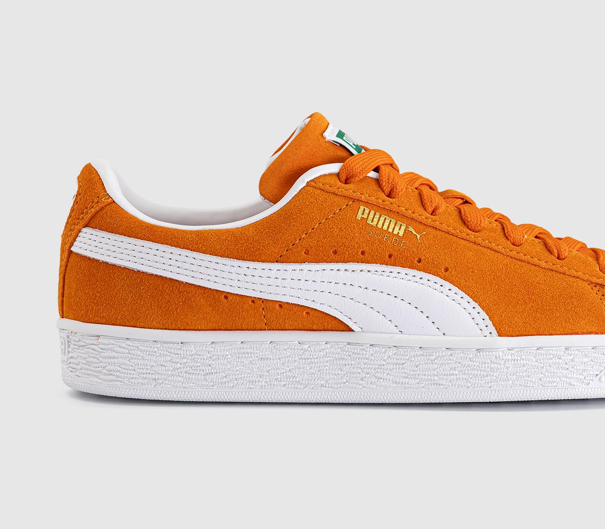 PUMASuede Classic TrainersRickie Orange White