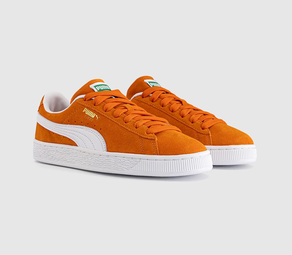 PUMASuede Classic TrainersRickie Orange White