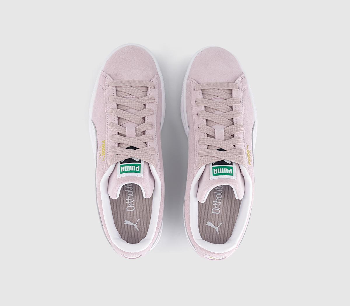 PUMASuede Classic TrainersMisty Pink White