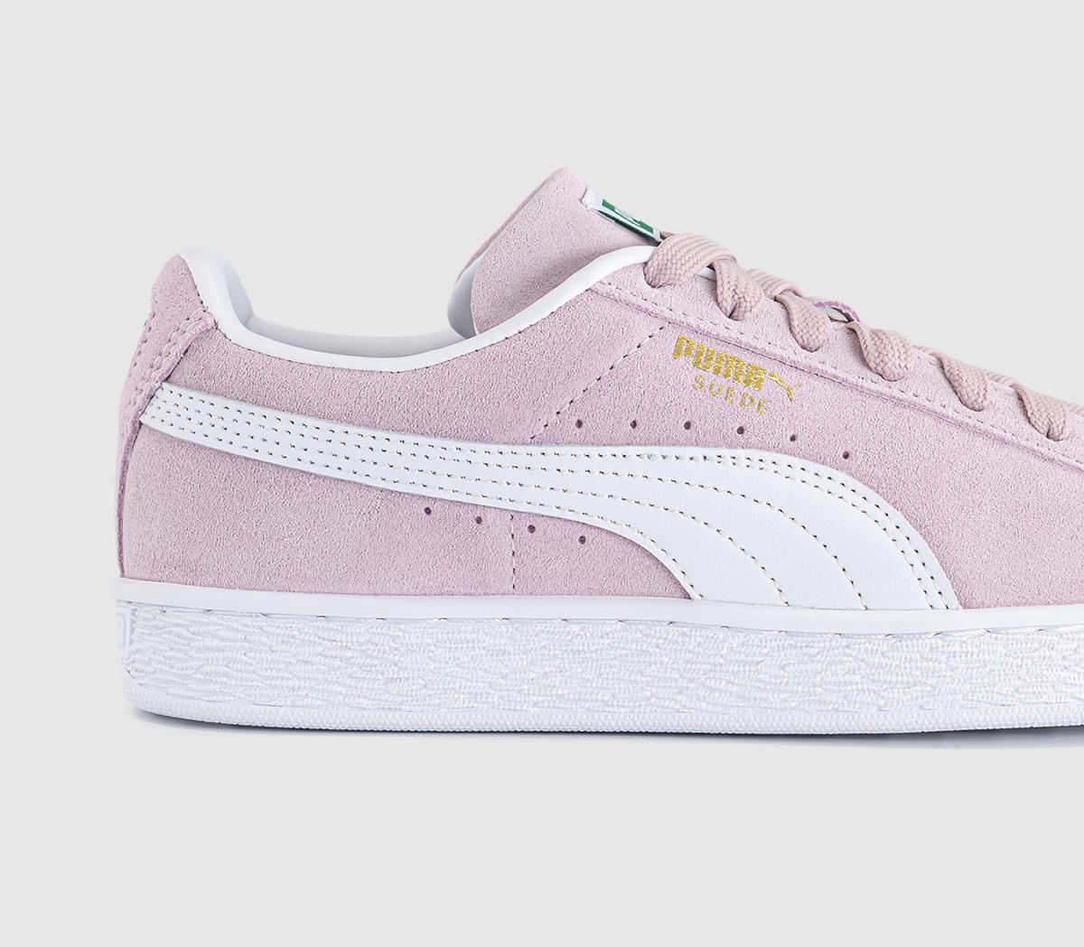 PUMASuede Classic TrainersMisty Pink White
