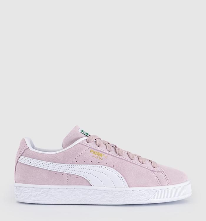 PUMA Suede Classic Trainers Misty Pink White