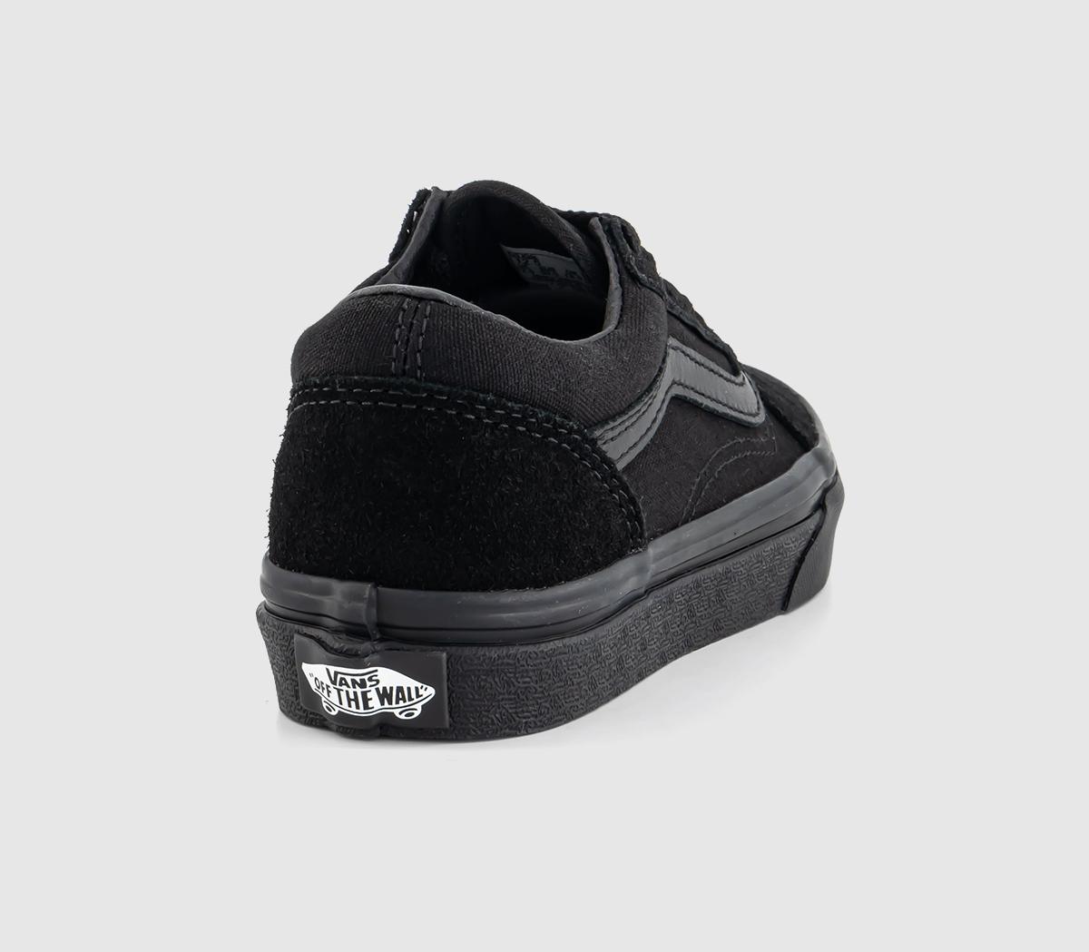 Vans Old Skool Lace K Trainers Vans Old Skool Lace K Trainers Black