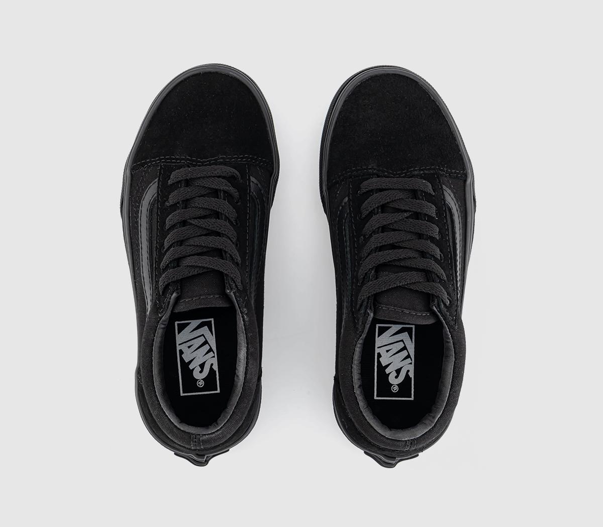 Vans Old Skool Lace K Trainers Vans Old Skool Lace K Trainers Black