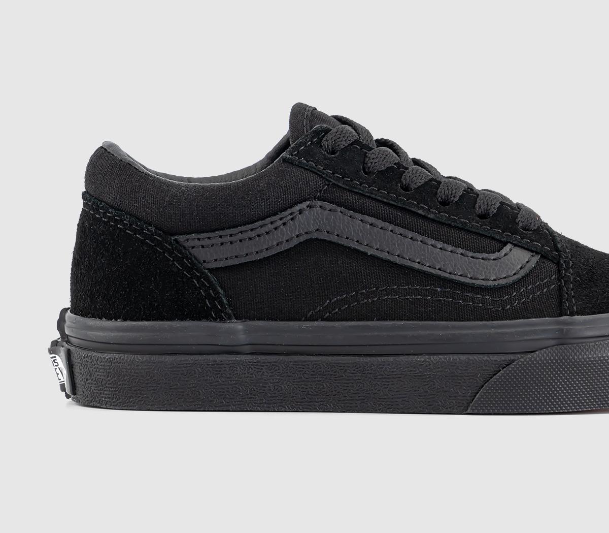 Vans Old Skool Lace K Trainers Vans Old Skool Lace K Trainers Black
