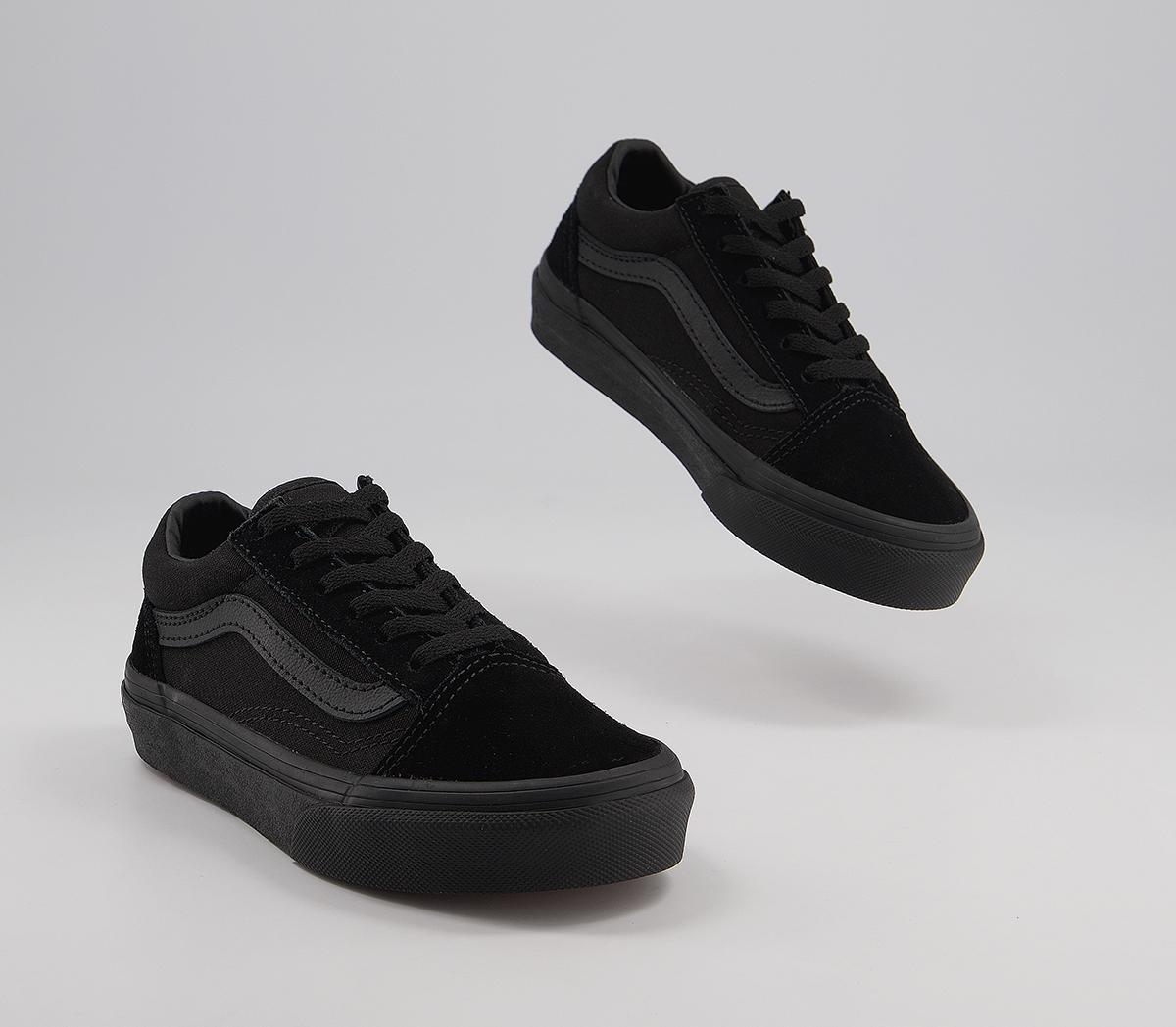 Vans Old Skool Lace K Trainers Vans Old Skool Lace K Trainers Black