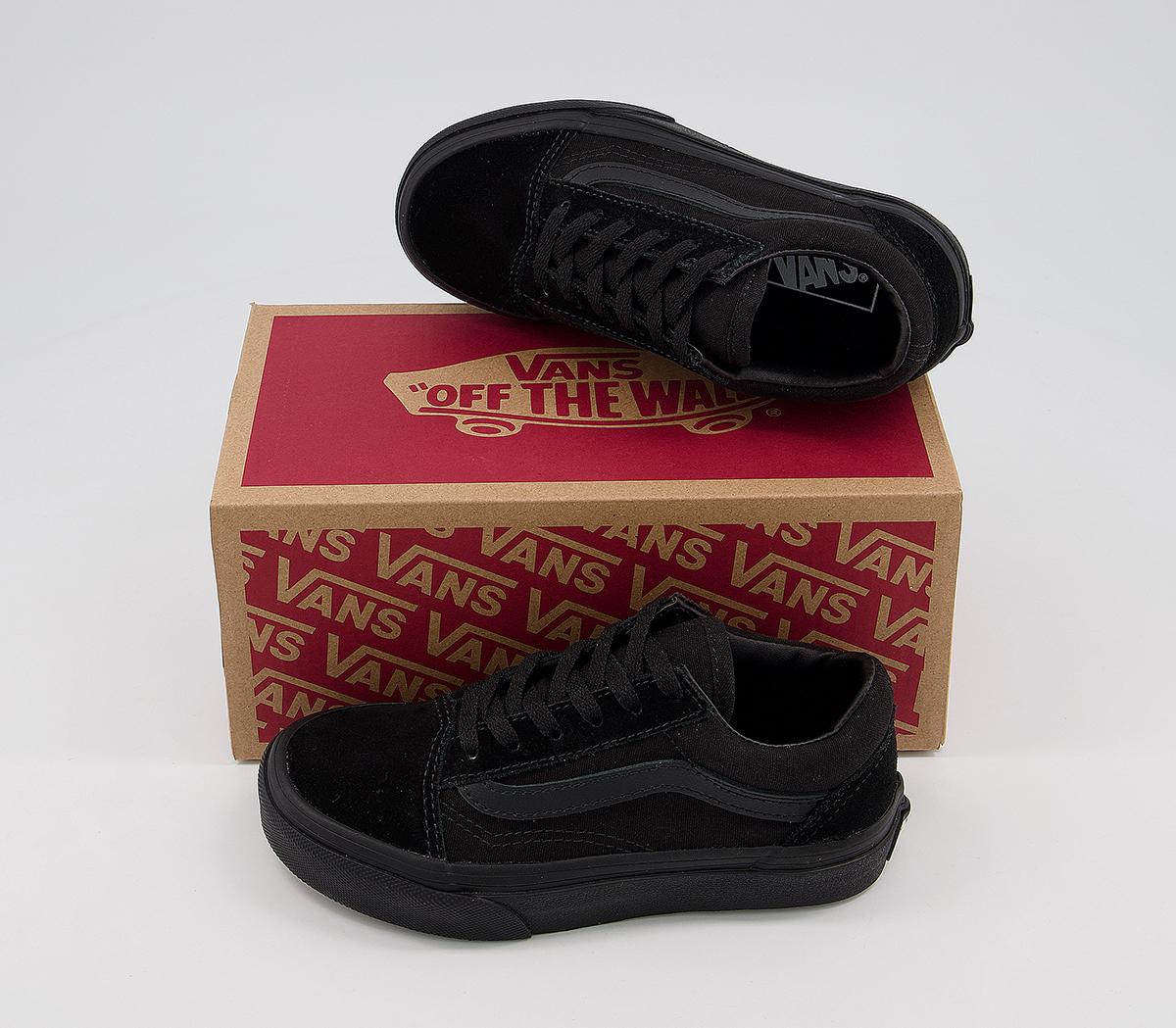 Vans Old Skool Lace K Trainers Vans Old Skool Lace K Trainers Black
