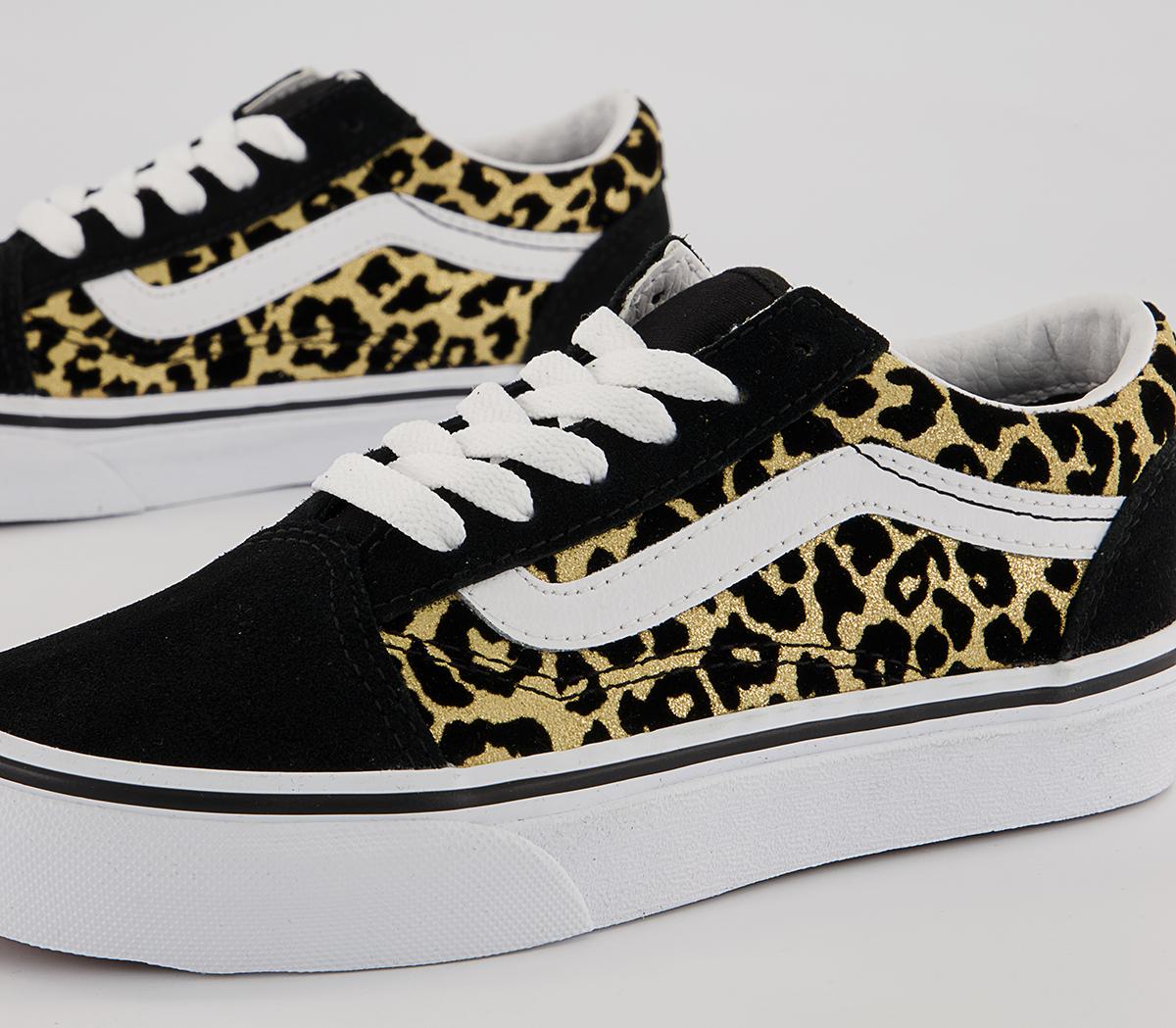Vans Old Skool Lace K Vans Old Skool Lace K Leopard Black White