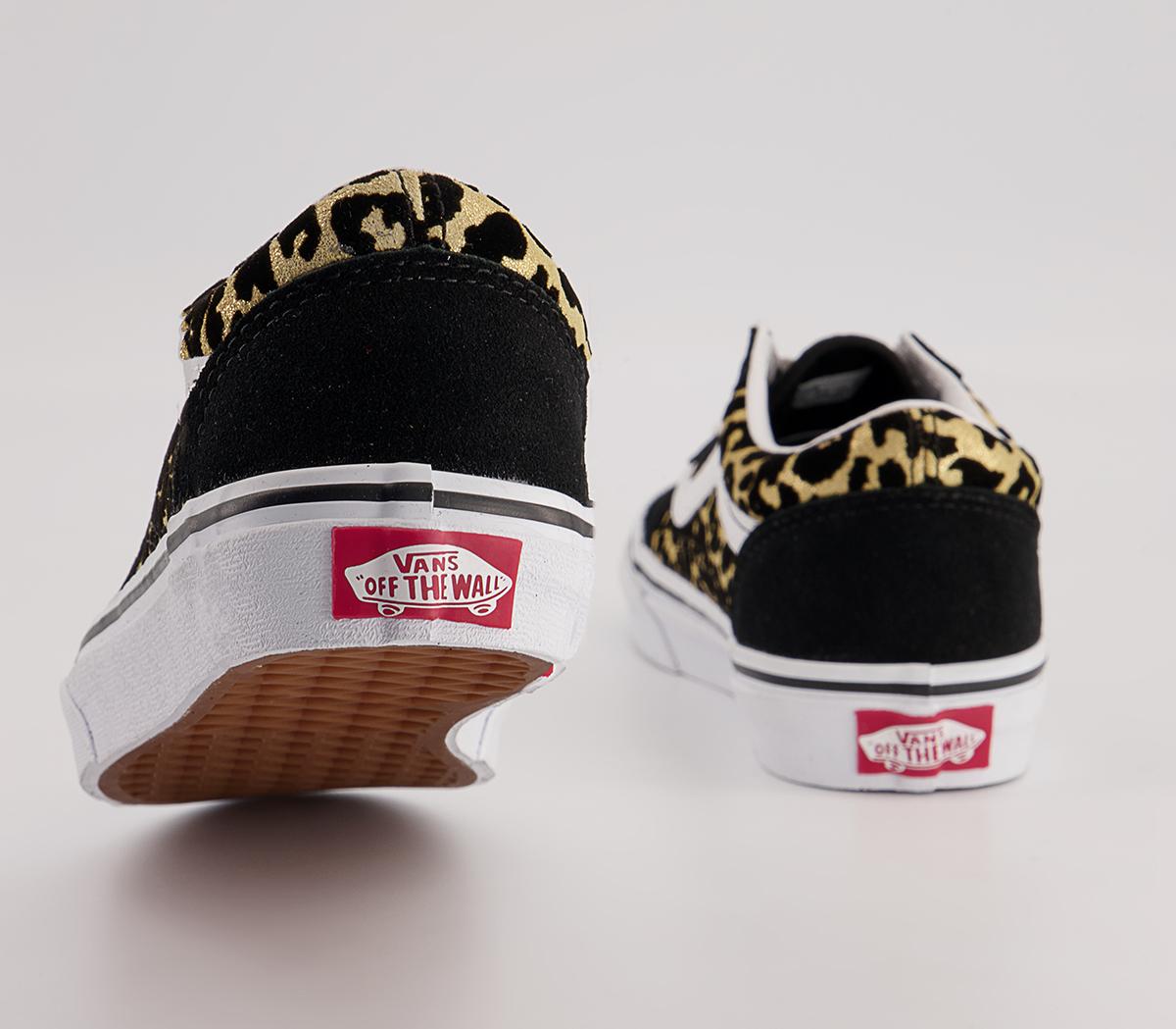 Vans Old Skool Lace K Vans Old Skool Lace K Leopard Black White