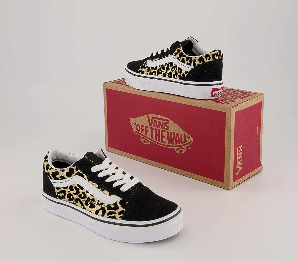 Vans Old Skool Lace K Vans Old Skool Lace K Leopard Black White