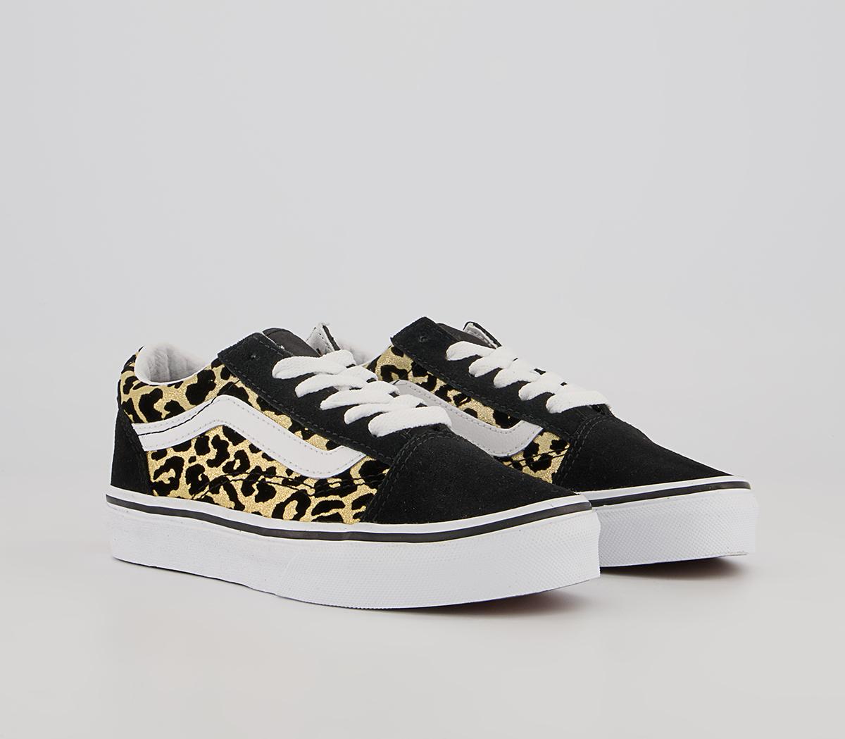 Vans Old Skool Lace K Vans Old Skool Lace K Leopard Black White