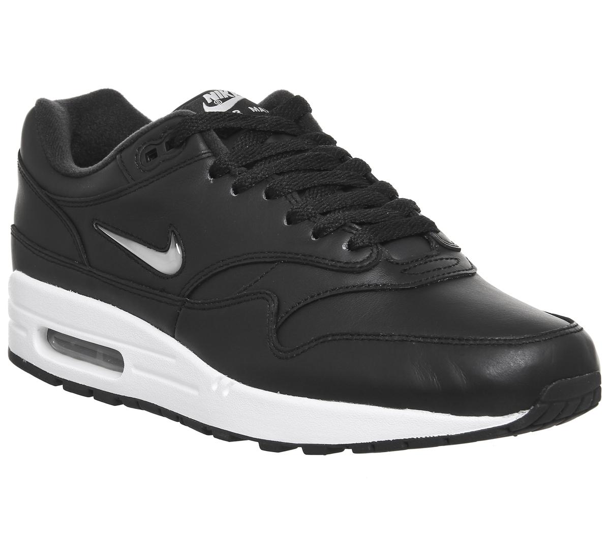 air max 1 jewel black silver