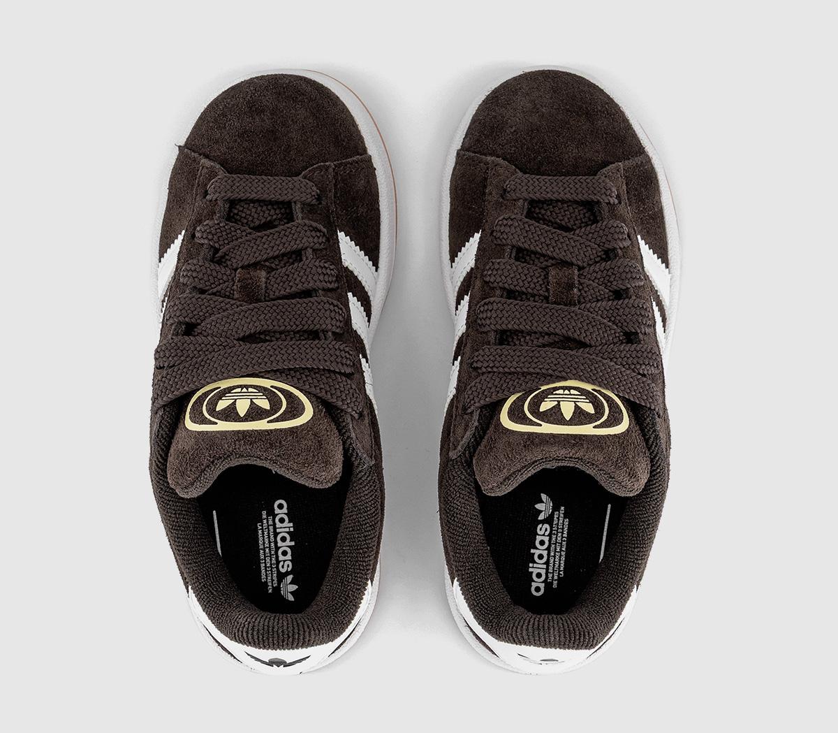 adidasCampus Kids TrainersCoffee White Gum