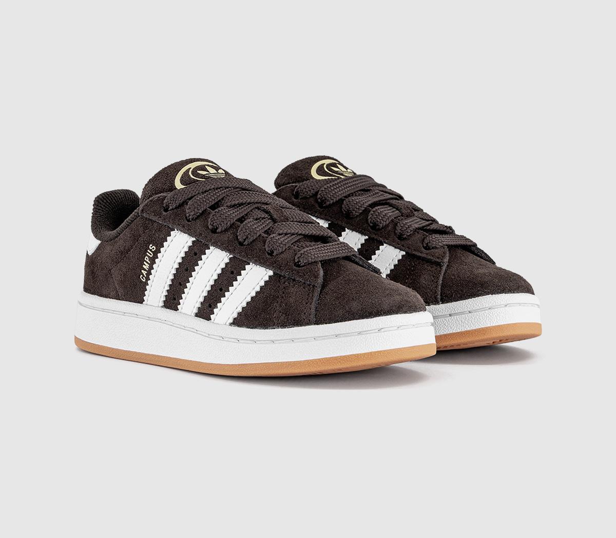 adidasCampus Kids TrainersCoffee White Gum